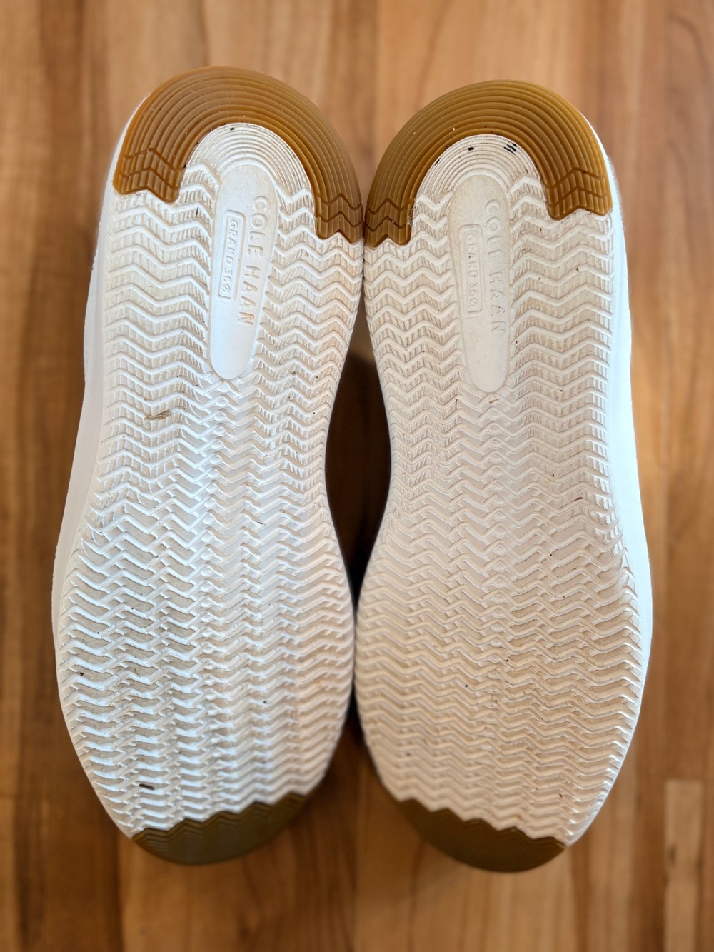 Cole Haan White Sneakers with Blue and Orange Accents - Picture 7 of 8